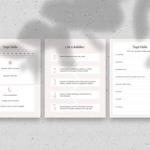 Hálanapló - nyomtatható munkafüzet - otthon & életmód - papír írószer - naptár & tervező - Meska.hu