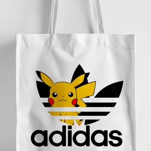 Pikachu bevásárló táska, Táska & Tok, Bevásárlás & Shopper táska, Shopper, textiltáska, szatyor, Fotó, grafika, rajz, illusztráció, MESKA