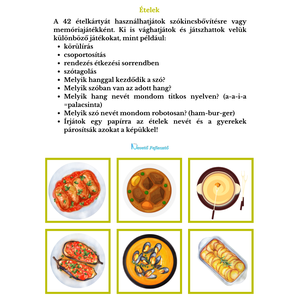 ÉTELEK - FOGLALKOZTATÓ, Játék & Sport, Készségfejlesztő és Logikai játék, Oktató játékok, Fotó, grafika, rajz, illusztráció, MESKA