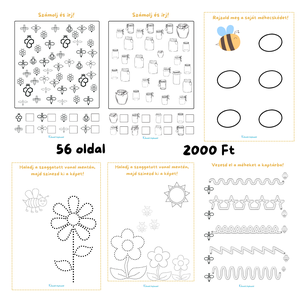 Méhecskés foglalkoztató - Meska.hu