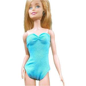 Kék body, dressz, fürdőruha- ruha barbie típusú babákhoz - játék & sport - baba & babaház - barbie ruhák - Meska.hu