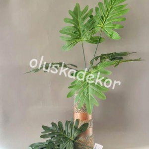 DZ-4035. Philodendron bokor 38cm, Kellékek & szerszámok, Dekorációs kellékek, Egyéb kellékek, Virágkötés, Mindenmás, Decoupage, transzfer és szalvétatechnika, MESKA