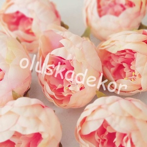 Peony, Peónia, Bazsarózs fejvirág, 9cm, Kellékek & szerszámok, Dekorációs kellékek, Egyéb kellékek, Virágkötés, MESKA