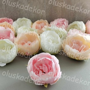 Peony, Peónia, Bazsarózs fejvirág, 9cm - kellékek & szerszámok - dekorációs kellékek - egyéb kellékek - Meska.hu