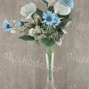 Peonycsokor kis virágokkal, 30cm - kellékek & szerszámok - dekorációs kellékek - egyéb kellékek - Meska.hu