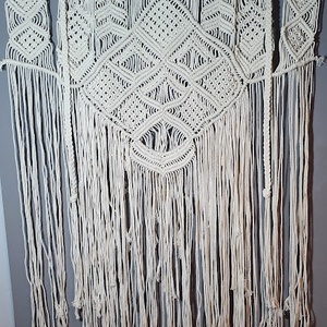 Inka makramé fali dekoráció XXL 80 x 120 cm - otthon & lakás - dekoráció - fali és függő dekoráció - falra akasztható dekor - Meska.hu