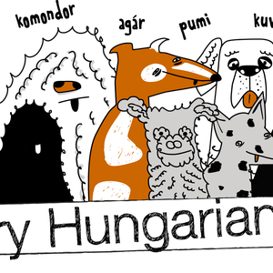 Szürke kutyás póló pasikak - hairy hungarians - ruha & divat - férfi ruha - póló - Meska.hu