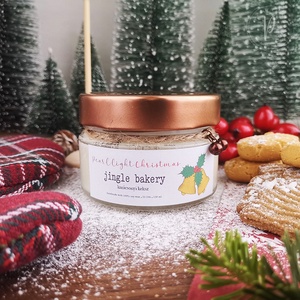 Jingle Bakery 130 ml - karácsony - karácsonyi lakásdekoráció - karácsonyi illatgyertya, mécses - Meska.hu