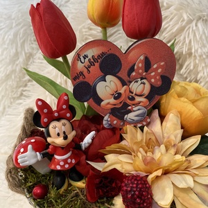  Disney Minnie  asztal disz , Otthon & Lakás, Dekoráció, Virágdísz és tartó, Virágtartó, Mindenmás, MESKA