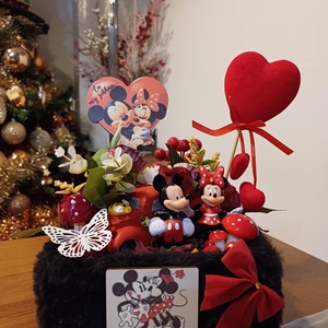 Disney Minnie és Mickey asztal disz  - otthon & életmód - dekoráció - ajtó- és ablak dekoráció - ablakdísz - Meska.hu