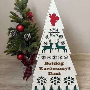 Adventi naptár - Karácsonyfa - karácsony - adventi díszek - adventi naptár - Meska.hu