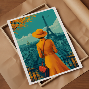 Párizs Varázsa a Falaidon: Travel Poster Falikép - otthon & életmód - dekoráció - kép & falikép - poszter - Meska.hu