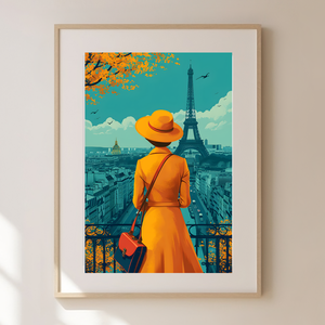 Párizs Varázsa a Falaidon: Travel Poster Falikép, Otthon & Lakás, Dekoráció, Kép & Falikép, Poszter, Fotó, grafika, rajz, illusztráció, MESKA