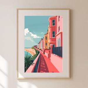 Ébredjen Brighton Varázsában: Travel Poster Falikép, Otthon & Életmód, Dekoráció, Kép & Falikép, Poszter, Fotó, grafika, rajz, illusztráció, MESKA