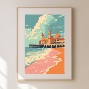 Ébredjen Brighton Varázsában: Travel Poster Falikép, Otthon & Lakás, Dekoráció, Kép & Falikép, Poszter, Fotó, grafika, rajz, illusztráció, MESKA