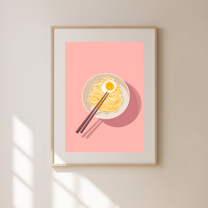  Food Poster falikép  Ramen, Művészet, Grafika & Illusztráció, Művészi nyomat, Fotó, grafika, rajz, illusztráció, MESKA