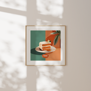  Food Poster falikép  Répatorta, Művészet, Grafika & Illusztráció, Művészi nyomat, Fotó, grafika, rajz, illusztráció, MESKA