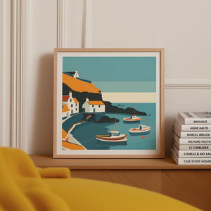 Port Isaac Inspirálta Falikép  Egy Darabka Anglia Otthonodban, Otthon & Lakás, Dekoráció, Kép & Falikép, Poszter, Fotó, grafika, rajz, illusztráció, MESKA