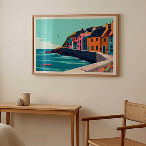 Port Isaac Inspirálta Falikép  Egy Darabka Anglia Otthonodban, Otthon & Életmód, Dekoráció, Kép & Falikép, Poszter, Fotó, grafika, rajz, illusztráció, MESKA