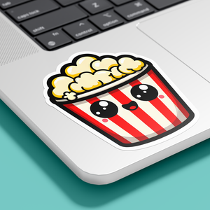 Popcorn Matrica  Vidám Dekoráció Mozirajongóknak, Otthon & Lakás, Papír írószer, Matrica, matrica csomag, Fotó, grafika, rajz, illusztráció, MESKA