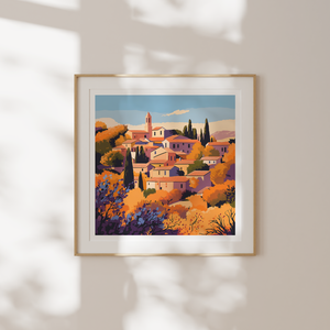 Provence Ősszel  Falikép 21 x 21 cm - otthon & életmód - dekoráció - kép & falikép - poszter - Meska.hu