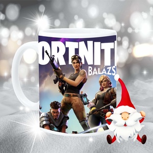 Fortnite bögre, Otthon & Lakás, Konyhafelszerelés, tálalás, Tálalás, Bögre & Csésze, Fotó, grafika, rajz, illusztráció, MESKA