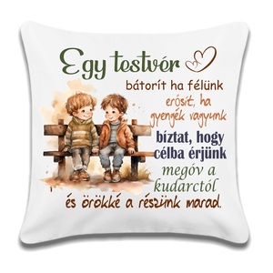 Egyedi párna testvéreknek, Otthon & Lakás, Babaszoba, gyerekszoba, Gyerek díszpárna, Fotó, grafika, rajz, illusztráció, MESKA