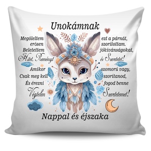 Egyedi párna Unokának, Otthon & Életmód, Babaszoba, gyerekszoba, Gyerek díszpárna, Fotó, grafika, rajz, illusztráció, MESKA