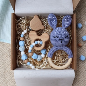 Blue Bunny Selection Box - Baba ajándékdoboz / Babaváró ajándék / Babalátogató ajándék, Játék & Sport, Babalátogató ajándékcsomag, , MESKA