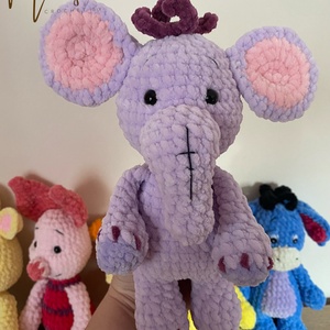 Horgolt Zelefánt a Micimackóból amigurumi (Messza), Játék & Sport, Plüssállat & Játékfigura, Elefánt, Horgolás, Varrás, MESKA