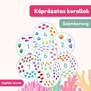 Káprázatos korallok számkorong, Játék & Sport, Készségfejlesztő és Logikai játék, Oktató játékok, Fotó, grafika, rajz, illusztráció, MESKA