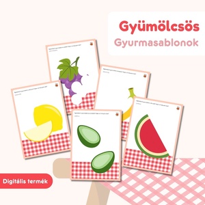 Gyümölcsös gyurmasablonok  - Meska.hu