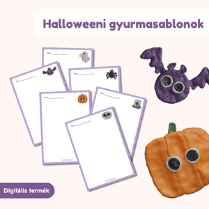 Halloweeni gyurmasablonok , Játék & Sport, Készségfejlesztő és Logikai játék, Oktató játékok, Fotó, grafika, rajz, illusztráció, MESKA