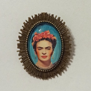 Frida Kahlo bross, Ékszer, Kitűző és Bross, Kitűző, Ékszerkészítés, MESKA