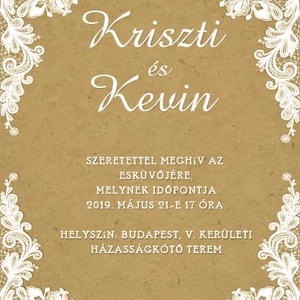 Esküvői meghívó - PL1547, Esküvő, Meghívó & Kártya, Meghívó, Papírművészet, MESKA