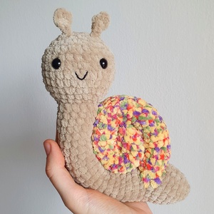 Horgolt amigurumi plüss csiga - Meska.hu