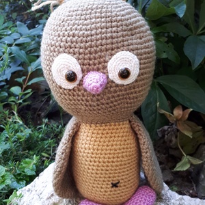 bagoly amigurumi technikával - játék & sport - plüssállat & játékfigura - Meska.hu