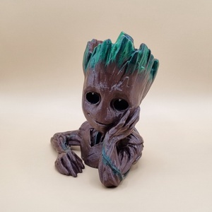 Baby Groot mini virágtarto - otthon & életmód - dekoráció - virágdísz és tartó - virágtartó - Meska.hu