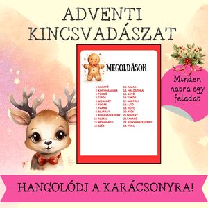 Adventi naptár másképp - kincsvadászat - karácsony - adventi díszek - adventi naptár - Meska.hu