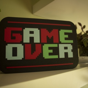 Retro GAMEOVER lámpa - otthon & életmód - lámpa - hangulatlámpa - Meska.hu