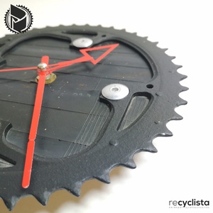 recyclock MES-028 - falióra újrahasznosított kerékpár alkatrészből - otthon & életmód - dekoráció - fali és függő dekoráció - falióra & óra - Meska.hu