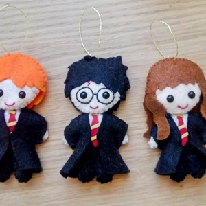 Harry Potter filc figurák - karácsony - karácsonyi lakásdekoráció - karácsonyfadíszek - karácsonyi lakásdekoráció - Meska.hu