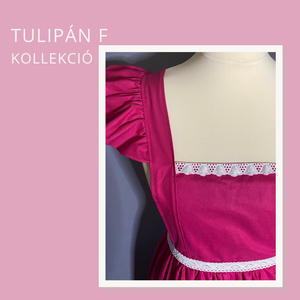 Tulipán F kollekció- rózsaszín kötény, Otthon & Életmód, Konyhafelszerelés, tálalás, Konyhai textil, Kötény, Varrás, MESKA