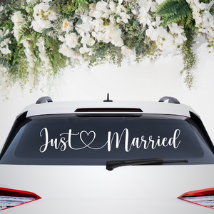 Just Married Autó Felirat, Friss Házasok Felirat, Esküvői Felirat, Esküvői Matrica, Olcsó Esküvői Dekoráció, Autómatrica, Esküvő, Dekoráció, Helyszíni dekor, Fotó, grafika, rajz, illusztráció, MESKA