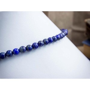 Lápisz lazuli ásvány köves nyaklánc 6mm, Ékszer, Karkötő, Gyöngyös karkötő, , MESKA