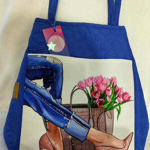 Vagány csajos shopper bag, Táska & Tok, Variálható táska, Varrás, MESKA