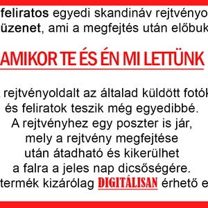 Skandináv keresztrejtvény fix feliratos titkos üzenet legjobb barátnő barát születésnap szülinap névnap különleges vicc - otthon & életmód - dekoráció - kép & falikép - poszter - Meska.hu