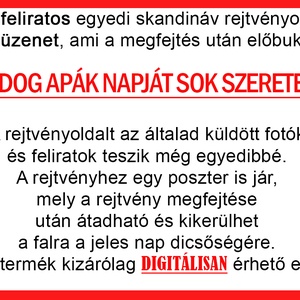 Skandináv keresztrejtvény fix feliratos titkos üzenet apáknapja Apa, Apu Papa Dédpapa Nagypapa különleges vicces - otthon & életmód - dekoráció - kép & falikép - poszter - Meska.hu