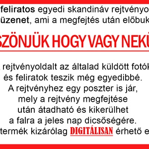 Skandináv keresztrejtvény fix feliratos titkos üzenet papának mamának nagyinak apának anyának szülinap különleges vicces - otthon & életmód - dekoráció - kép & falikép - poszter - Meska.hu