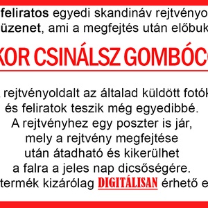 Skandináv keresztrejtvény fix feliratos titkos üzenet Nagyinak Mamának Dédinek anyának szülinap különleges vicces - otthon & életmód - dekoráció - kép & falikép - poszter - Meska.hu